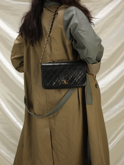 Chanel Medium Lambskin Turnlock Full Flap