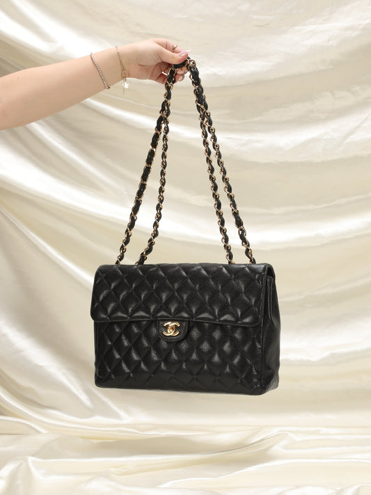 Chanel Caviar Jumbo Flap Bag