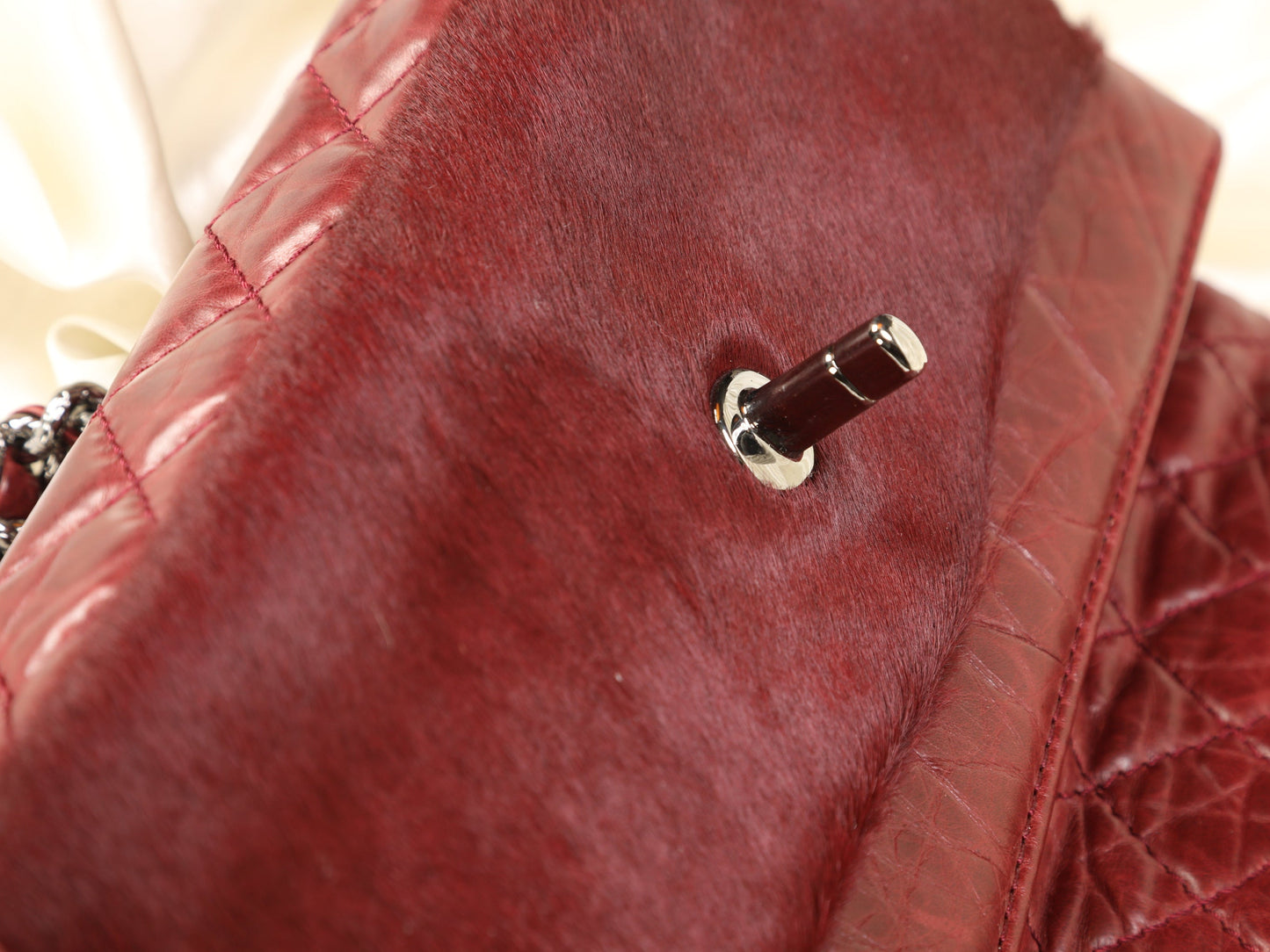 Extremely Rare Chanel Pony Hair and Calfskin Double Flap