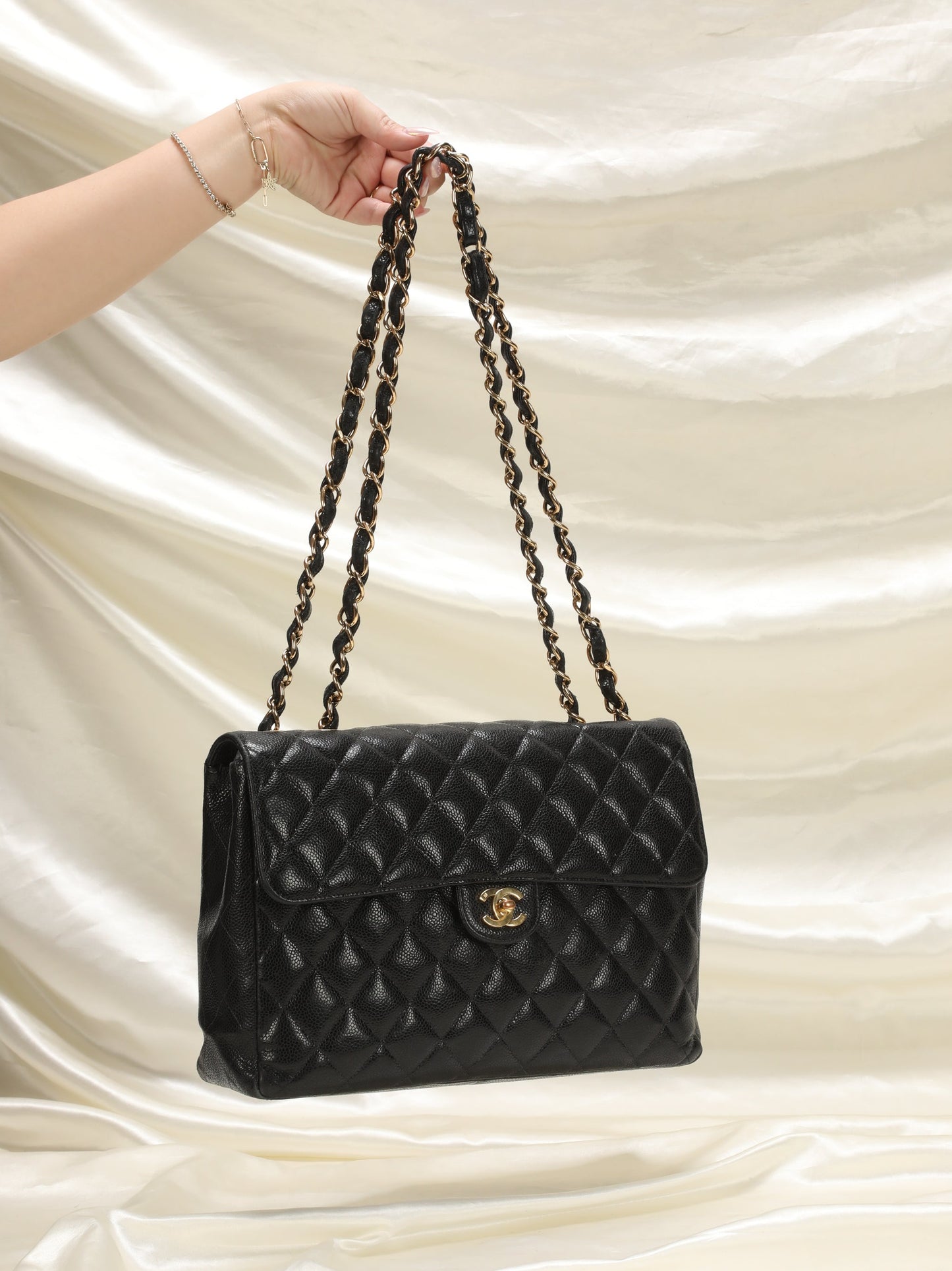 Chanel Caviar Jumbo Flap Bag