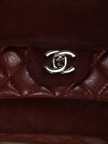 Extremely Rare Chanel Pony Hair and Calfskin Double Flap