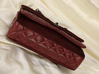 Extremely Rare Chanel Pony Hair and Calfskin Double Flap