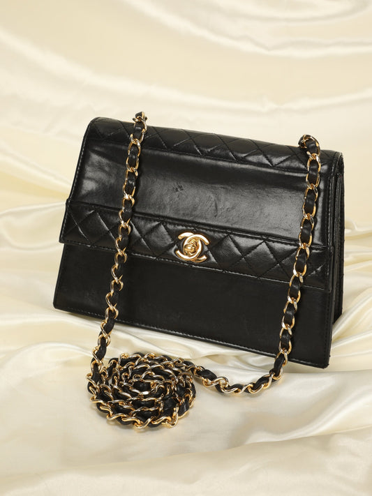 Extremely Rare Chanel Lambskin Trapezoid Bag