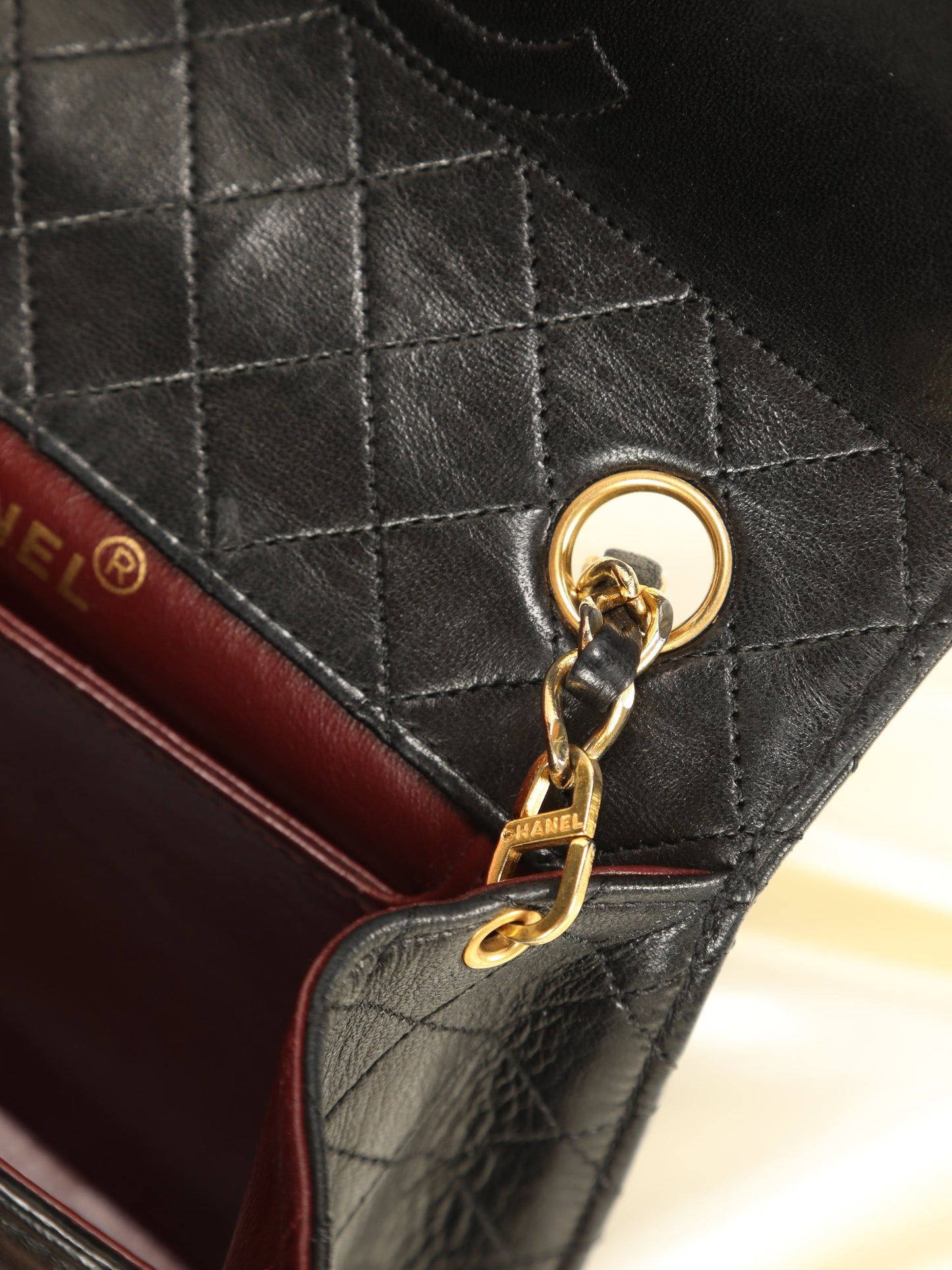 Extremely Rare Chanel Lambskin Trapezoid Bag