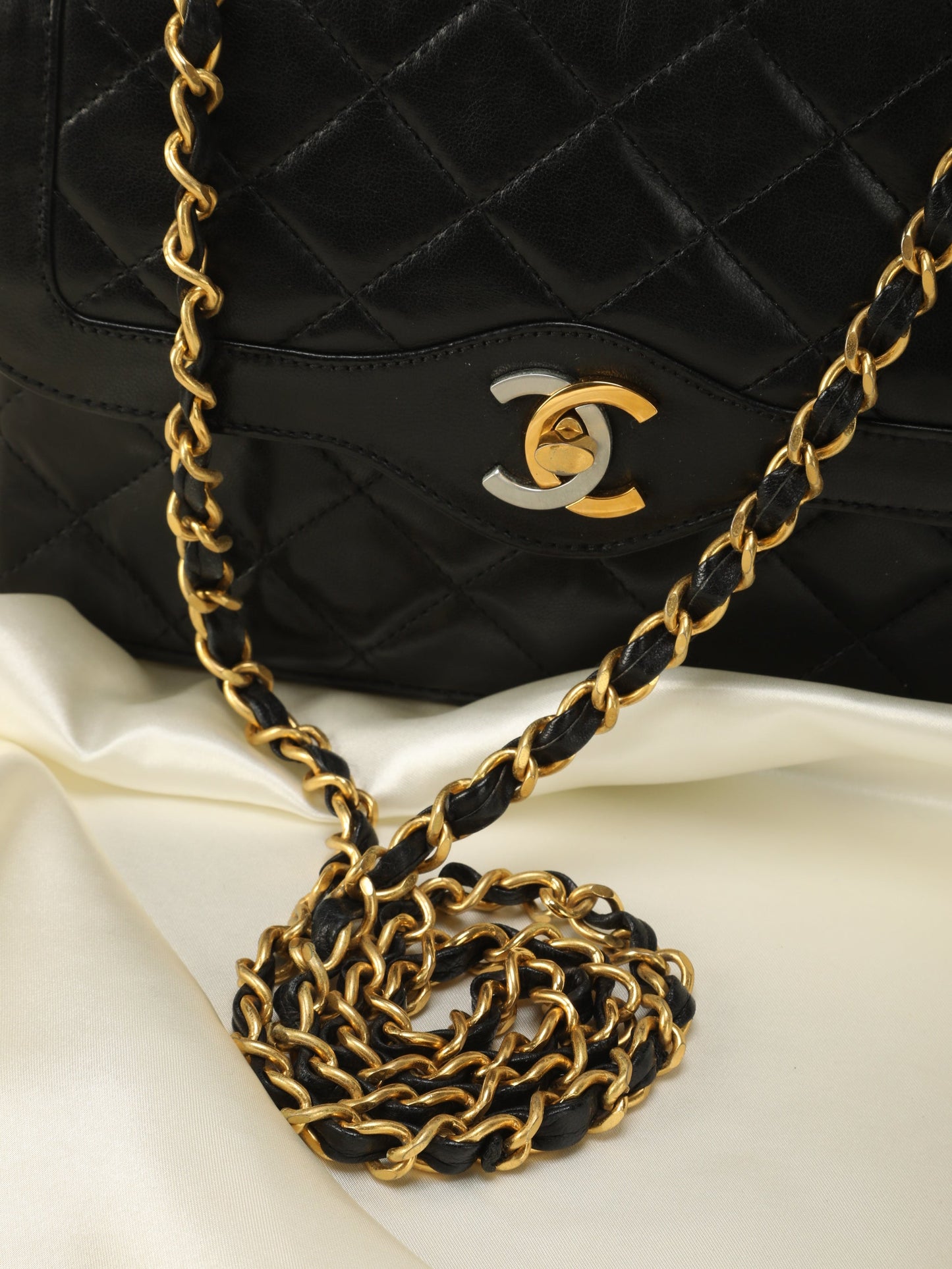 Chanel Two-Tone Double Flap Bag