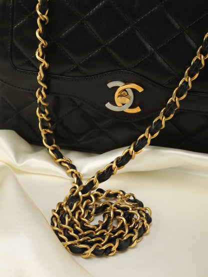 Chanel Two-Tone Double Flap Bag