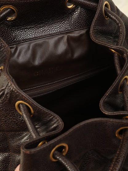 Extremely Rare Chanel Caviar Quilted Backpack