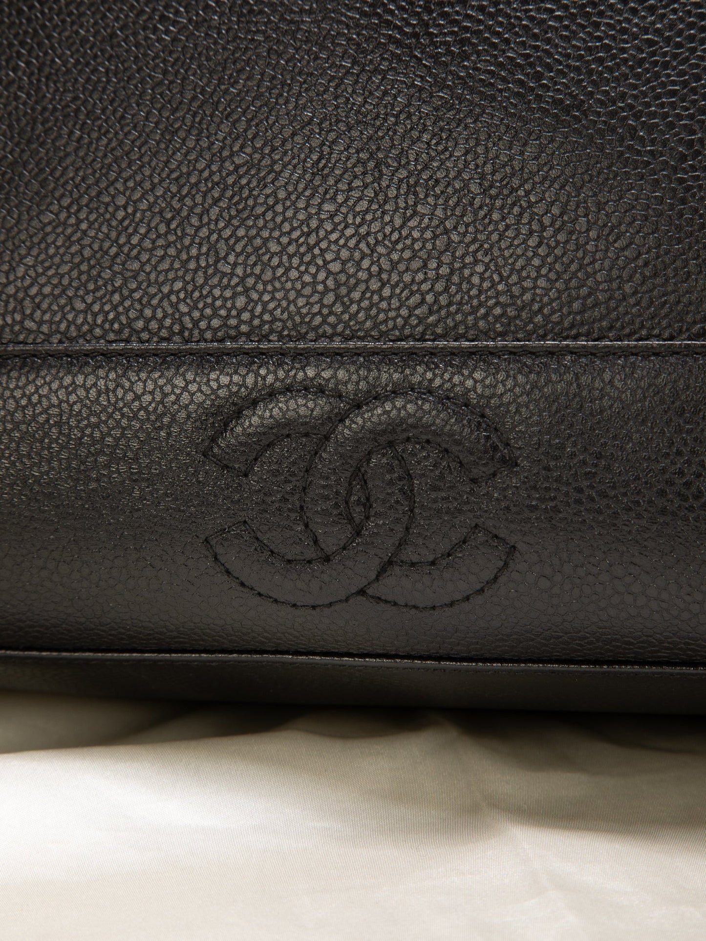 Chanel Timeless Logo Chain Tote