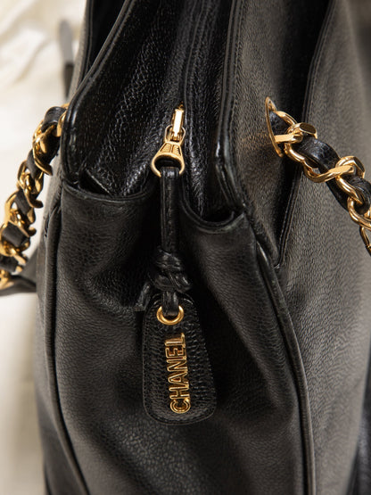 Chanel Timeless Logo Chain Tote