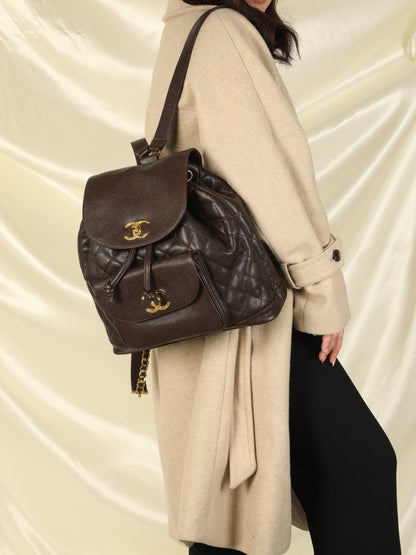 Extremely Rare Chanel Caviar Quilted Backpack
