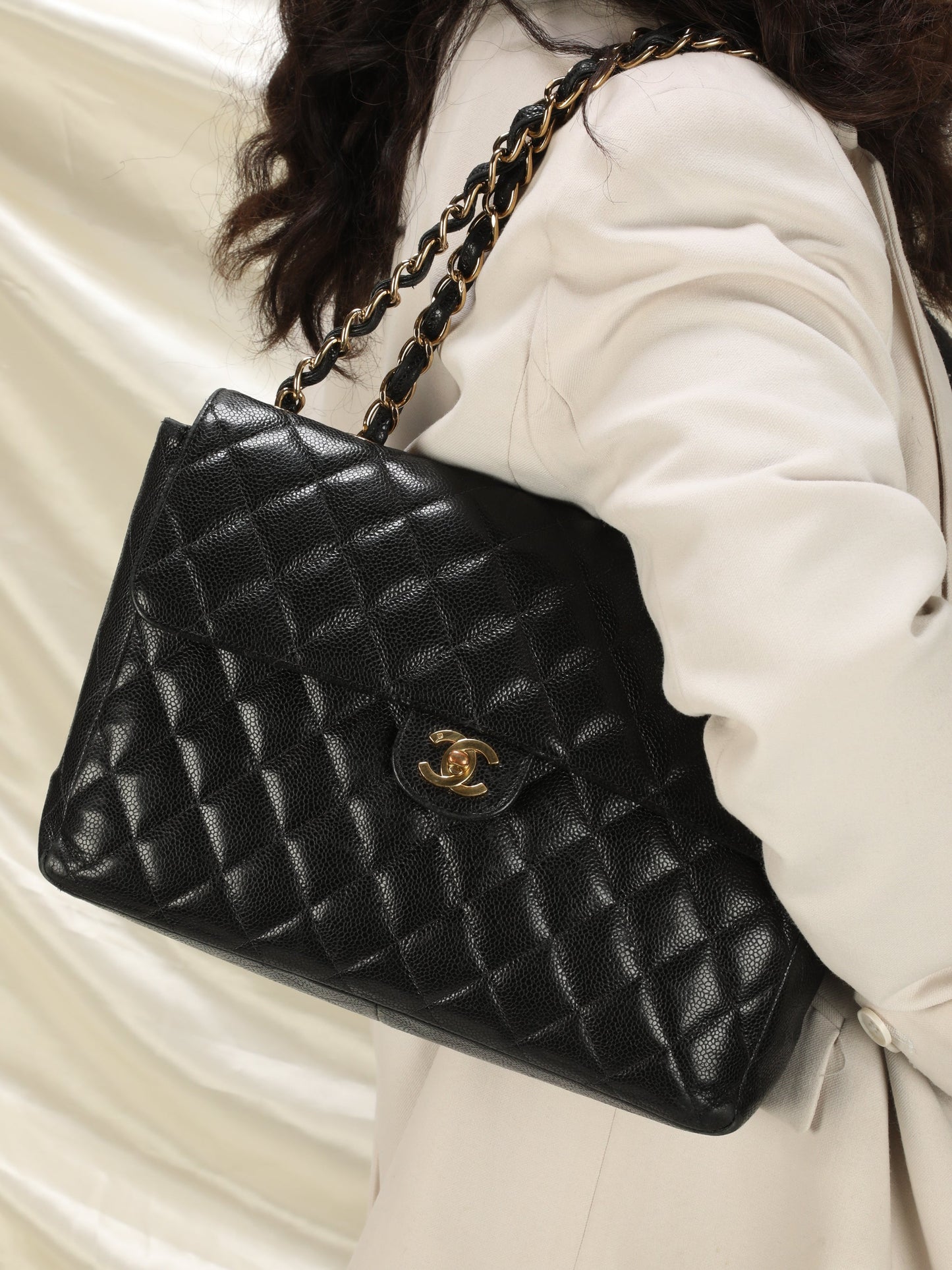 Chanel Caviar Jumbo Flap Bag