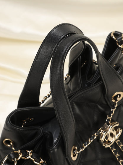 Chanel 2019 Lambskin Bucket Chain Bag