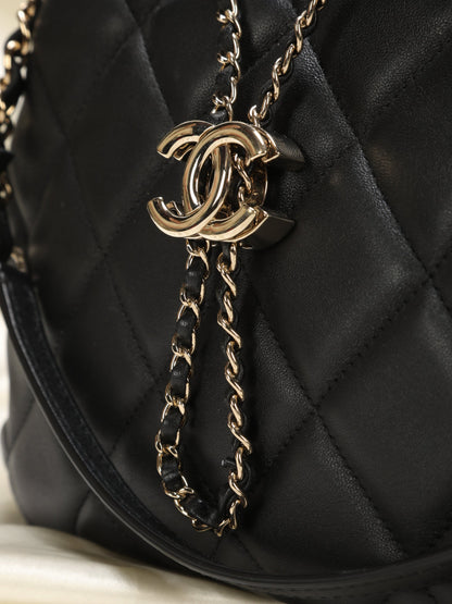 Chanel 2019 Lambskin Bucket Chain Bag