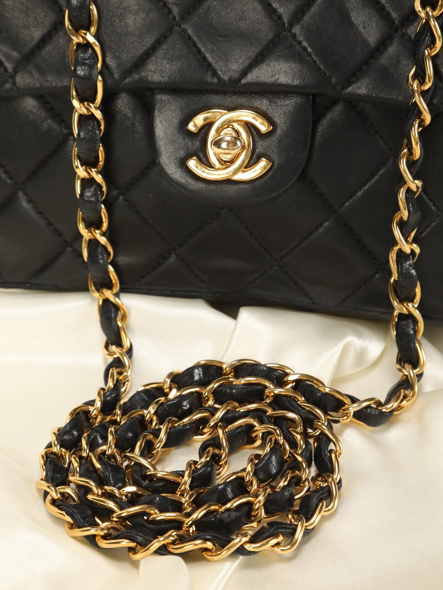 Chanel Mini Lambskin Half Flap