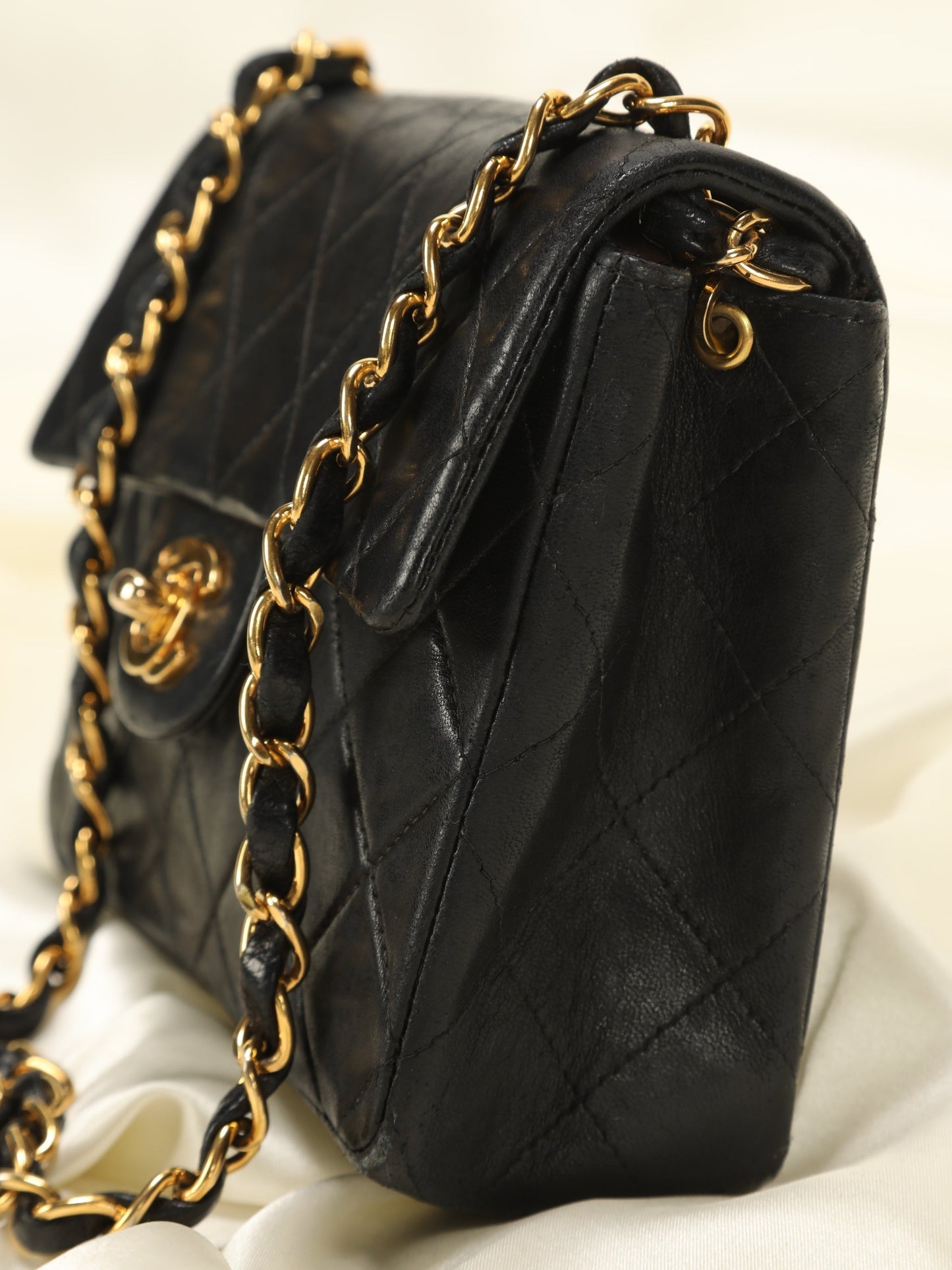 Chanel Mini Lambskin Half Flap