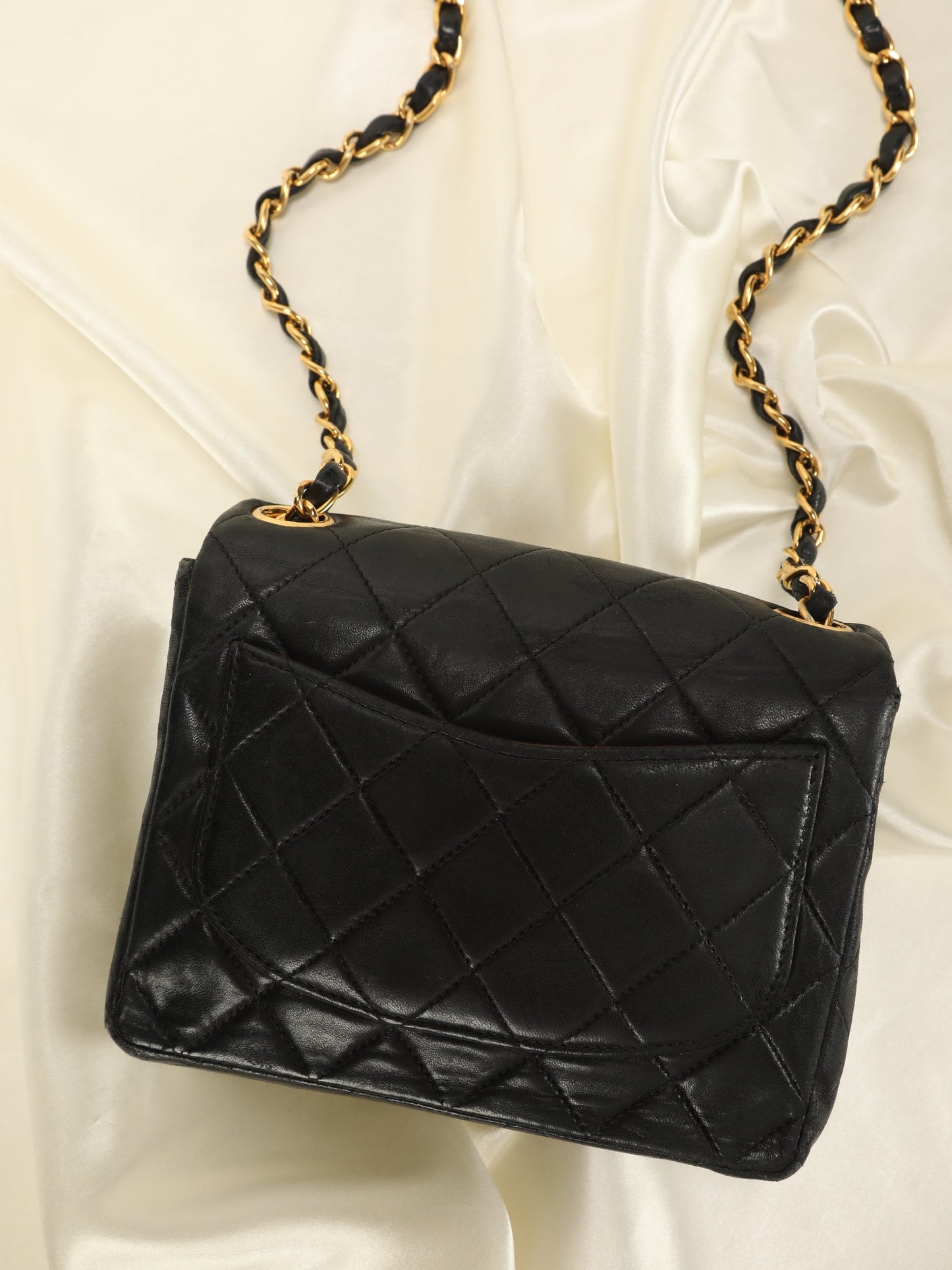 Chanel Mini Lambskin Half Flap