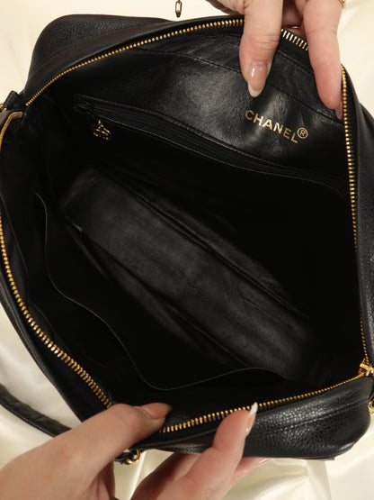Extremely Rare Chanel Caviar Jumbo Vertical Camera Bag