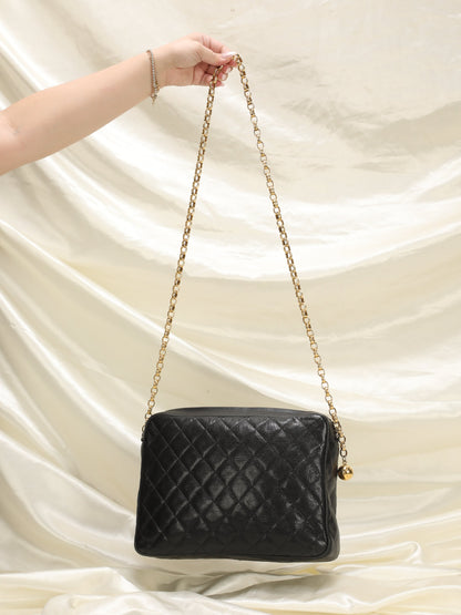 Extremely Rare Chanel Caviar Bijoux Camera Bag