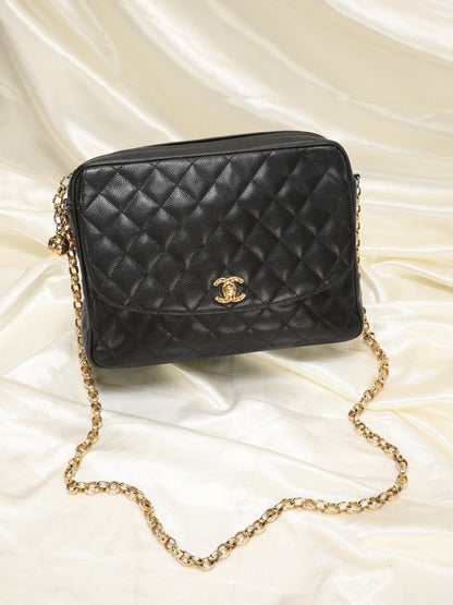 Extremely Rare Chanel Caviar Bijoux Camera Bag