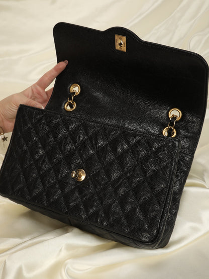 Extremely Rare Chanel Caviar Medium Paris Flap Bag