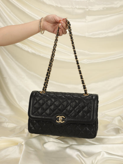 Extremely Rare Chanel Caviar Medium Paris Flap Bag