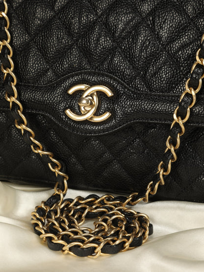 Extremely Rare Chanel Caviar Medium Paris Flap Bag
