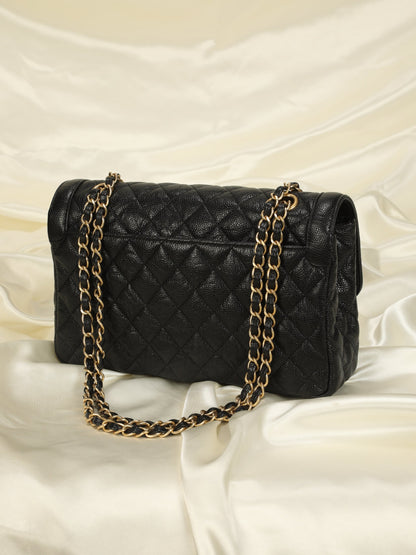 Extremely Rare Chanel Caviar Medium Paris Flap Bag