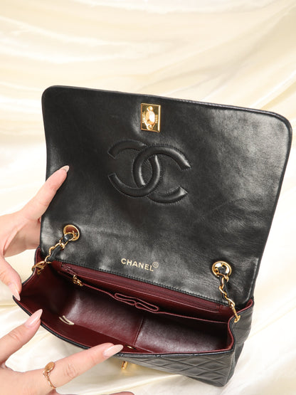 Chanel Medium Turnlock Lambskin Full Flap