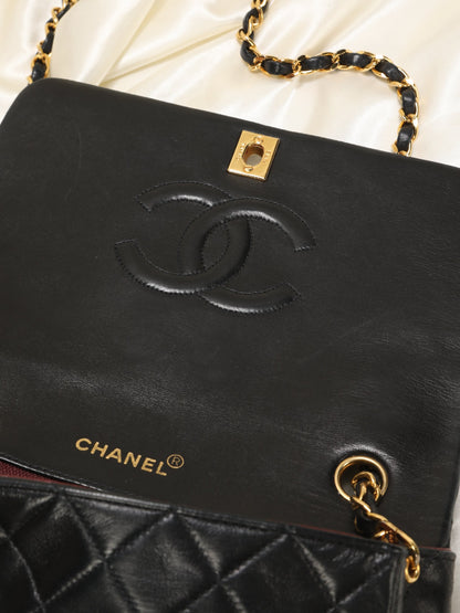 Chanel Medium Turnlock Lambskin Full Flap