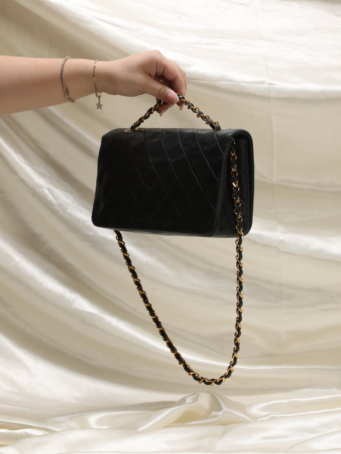 Chanel Medium Turnlock Lambskin Full Flap