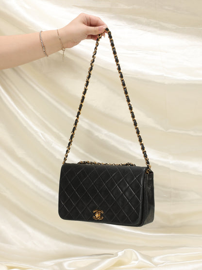 Chanel Medium Turnlock Lambskin Full Flap