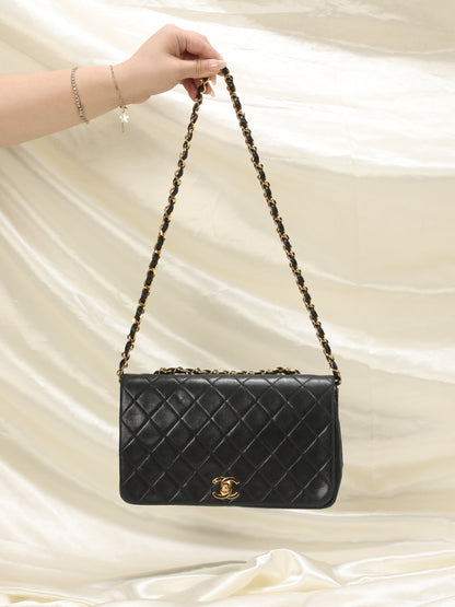 Chanel Medium Turnlock Lambskin Full Flap