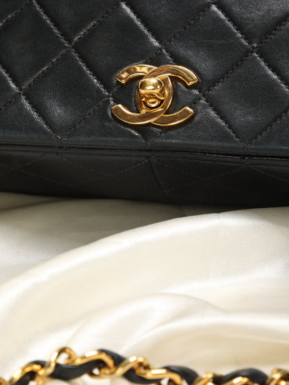 Chanel Medium Turnlock Lambskin Full Flap