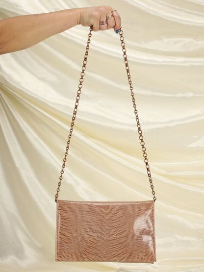 Chanel Lizard-Embossed Bag