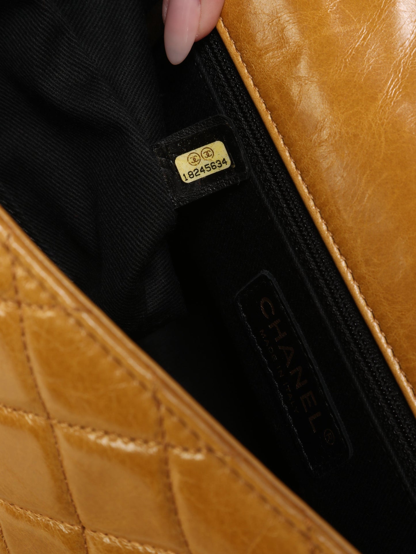 Chanel Mustard Top Handle Shoulder Bag