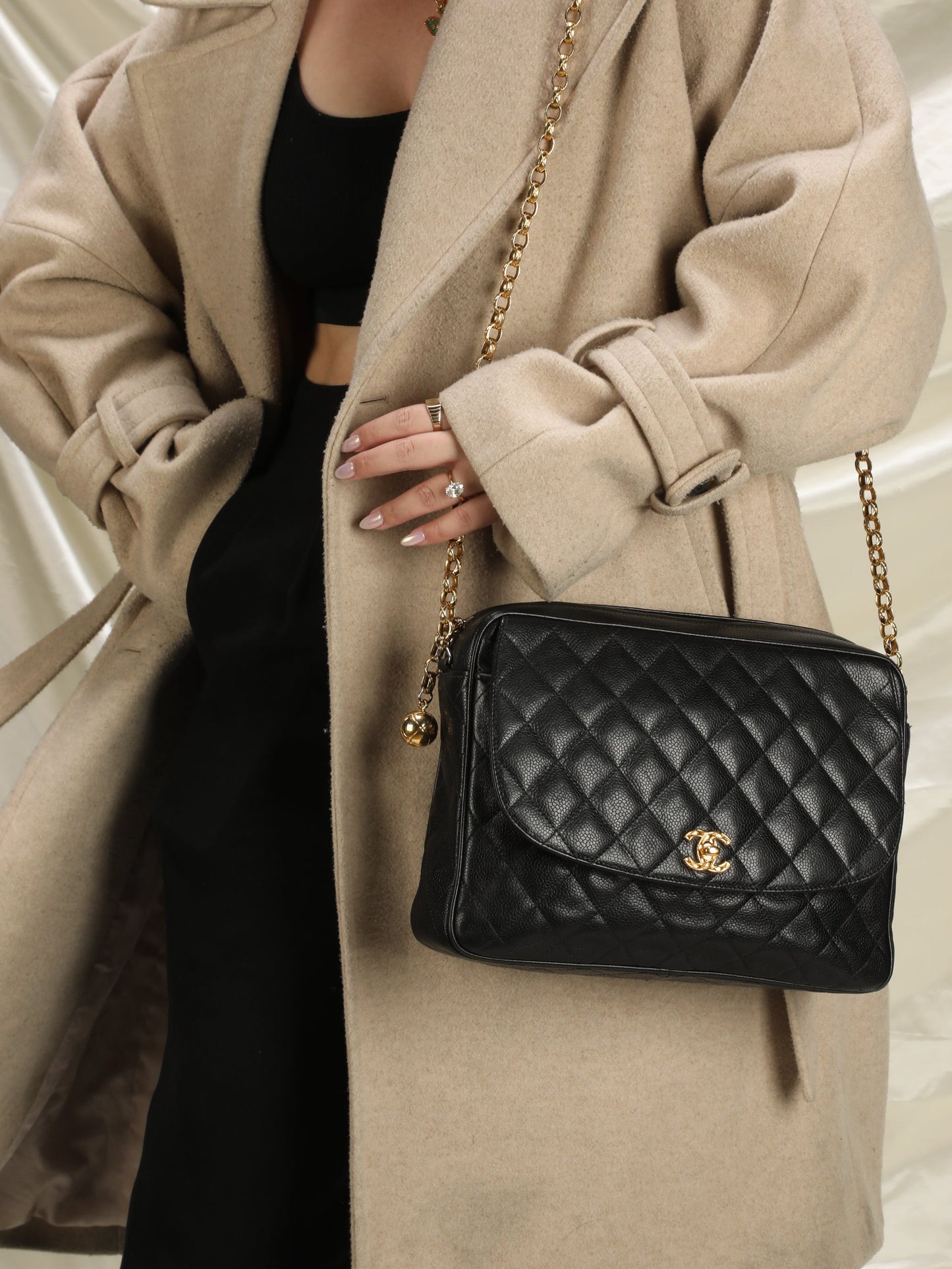 Extremely Rare Chanel Caviar Bijoux Camera Bag