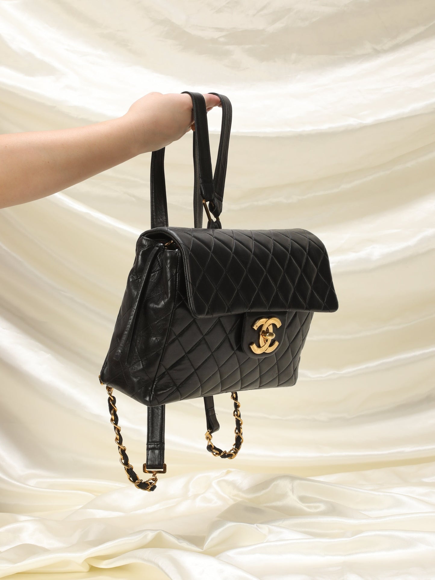 Extremely Rare Chanel Lambskin Classic Flap Backpack