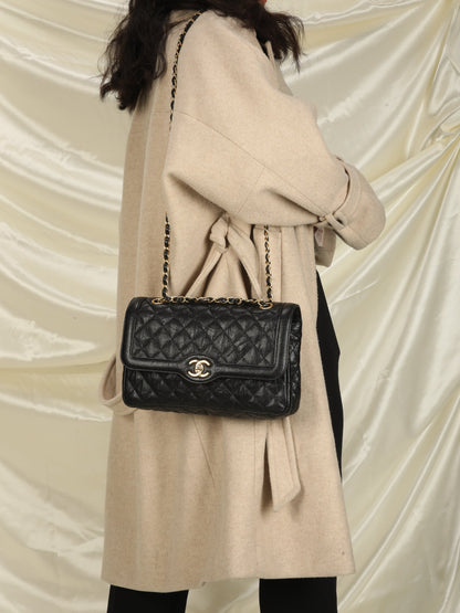 Extremely Rare Chanel Caviar Medium Paris Flap Bag