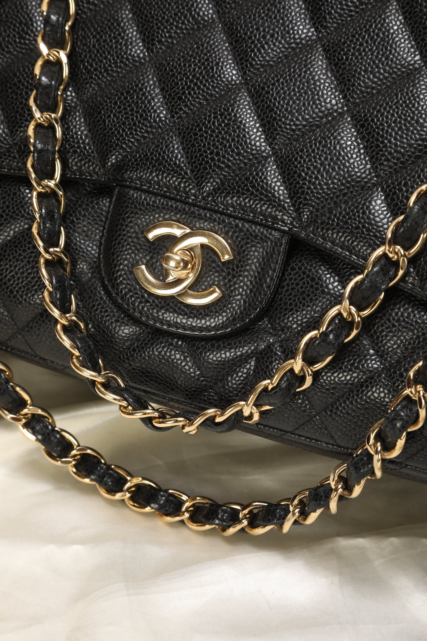 Chanel Caviar Jumbo Flap Bag