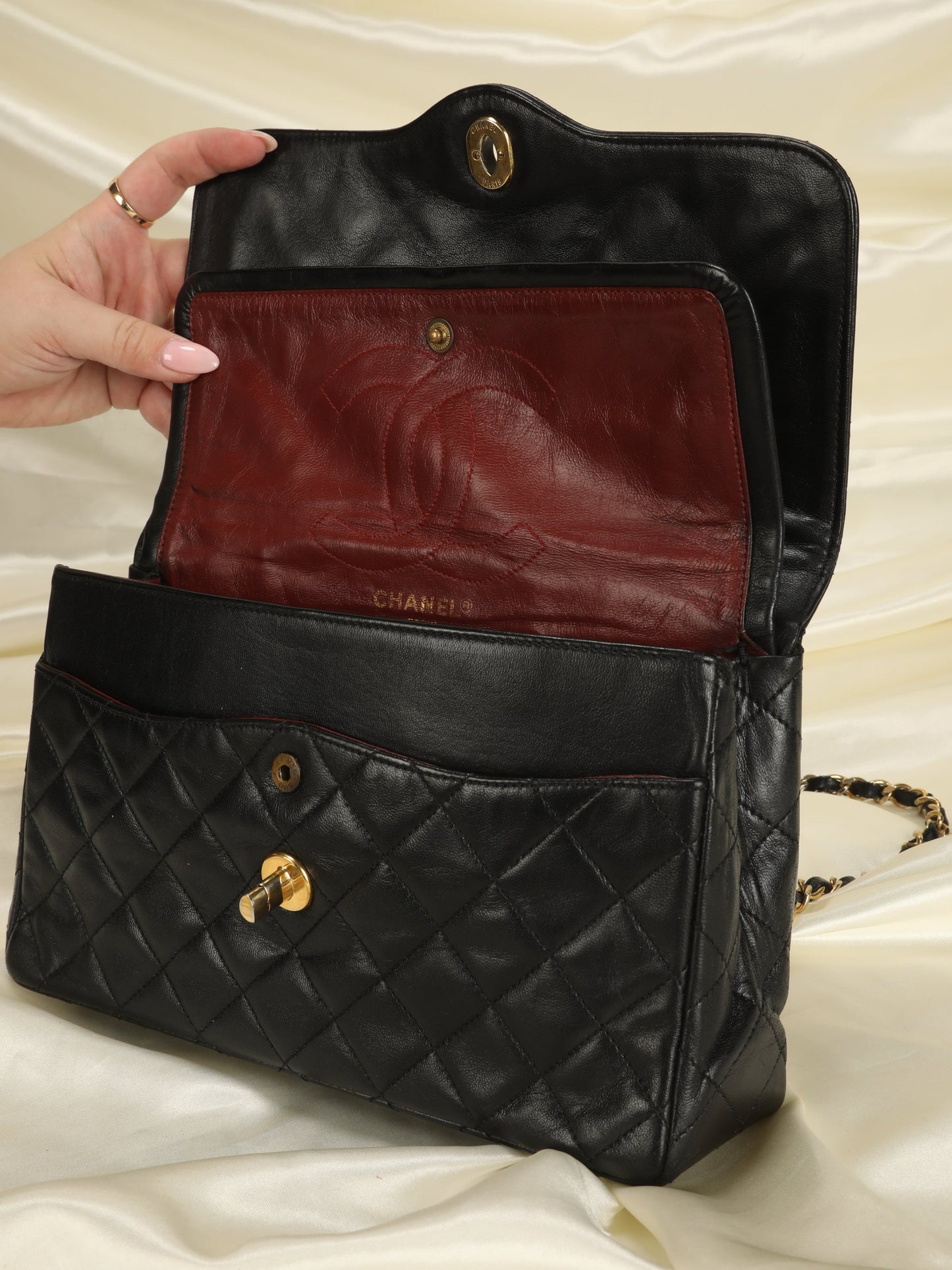 Chanel Two-Tone Medium Flap Bag