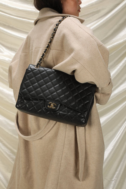 Chanel Caviar Jumbo Flap Bag