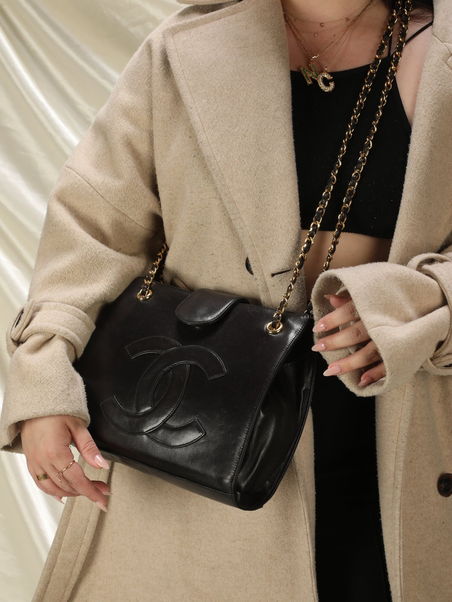 Chanel Timeless Lambskin Chain Tote
