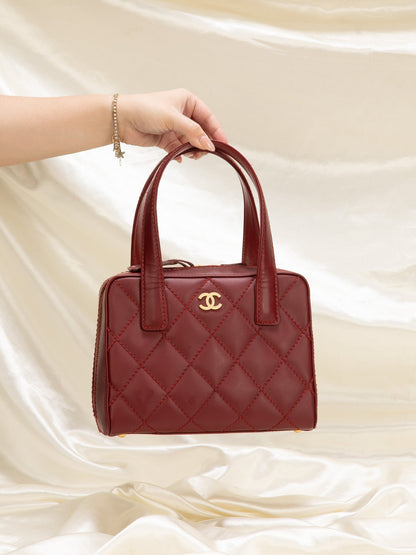 Chanel Quilted Bowler Bag