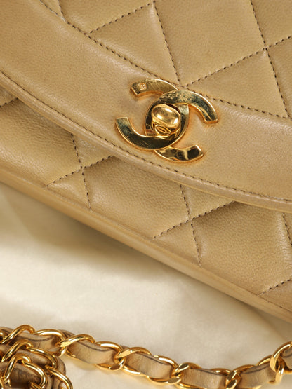 Chanel Taupe Small Diana Flap Bag