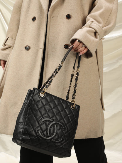 Chanel Timeless Caviar Small Bucket Tote