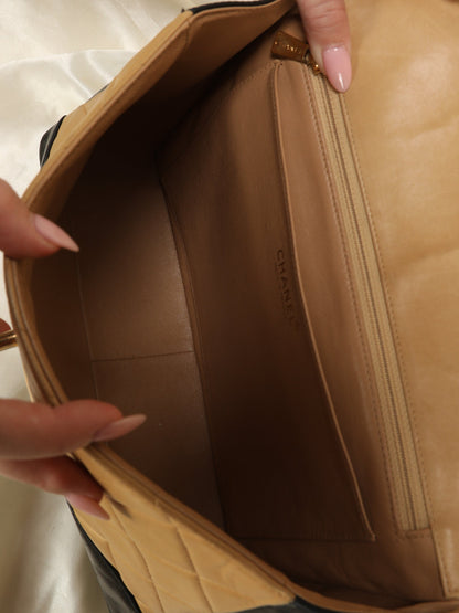 Chanel Bicolor Quilted Lambskin Shoulder Bag