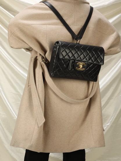 Extremely Rare Chanel Lambskin Classic Flap Backpack