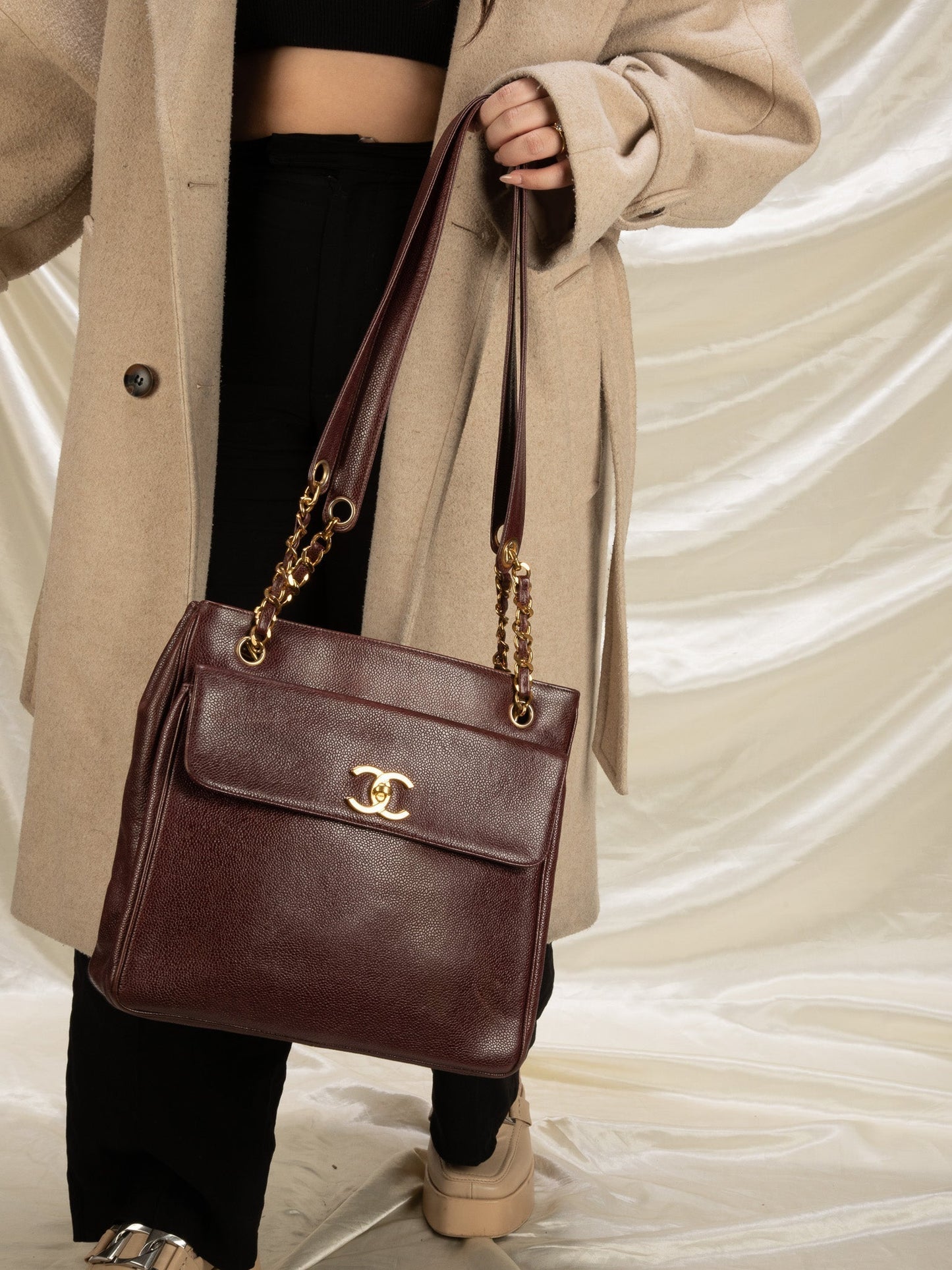 Chanel Caviar Double-Sided Tote