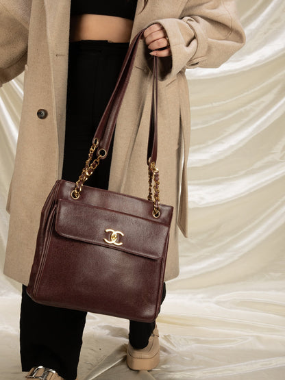 Chanel Caviar Double-Sided Tote