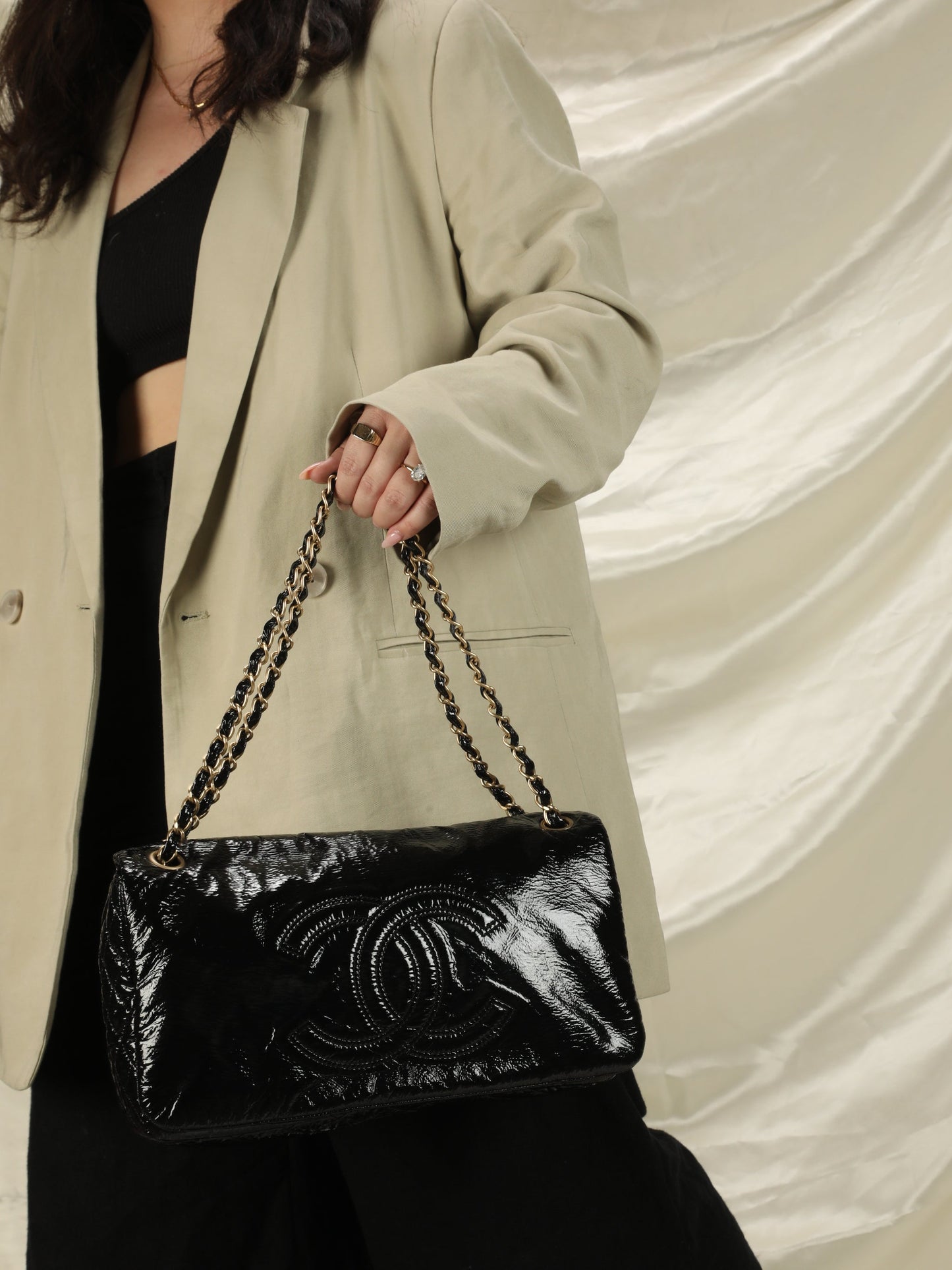 Chanel Timeless Patent Shoulder Bag
